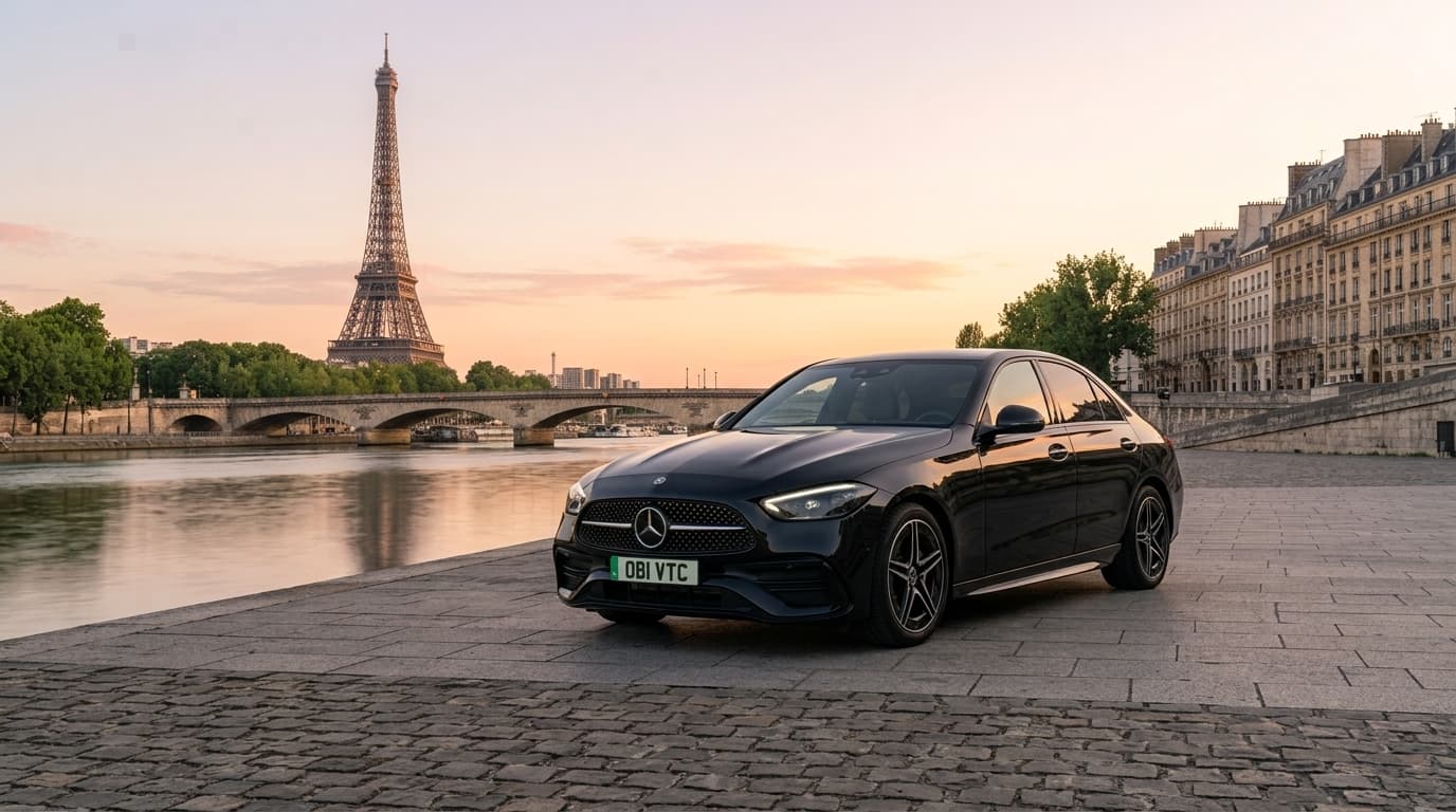 Mercedes Obi VTC — Paris, Tour Eiffel